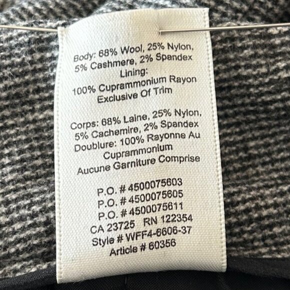 Wilfred Wool / Nylon Dark with Light Shades of Gray Pants Sz 6 - Picture 8 of 9